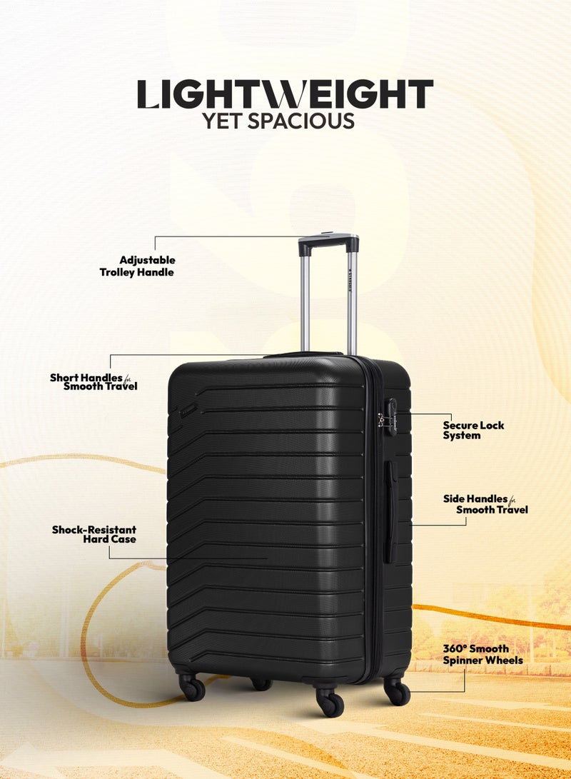 Stargold Luggage Bag Set of 3 PCS ABS Hard Side Trolley Bags with 360° Rotational Wheels and Lockable System Top Quality Travel Bag - Image 2